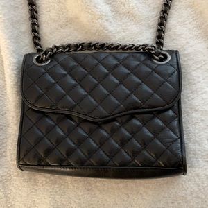 Rebecca minkoff black leather crossbody bag